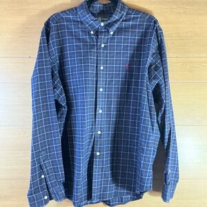 Ralph Lauren Men’s XL Blue Green Red Plaid Long Sleeve Shirt